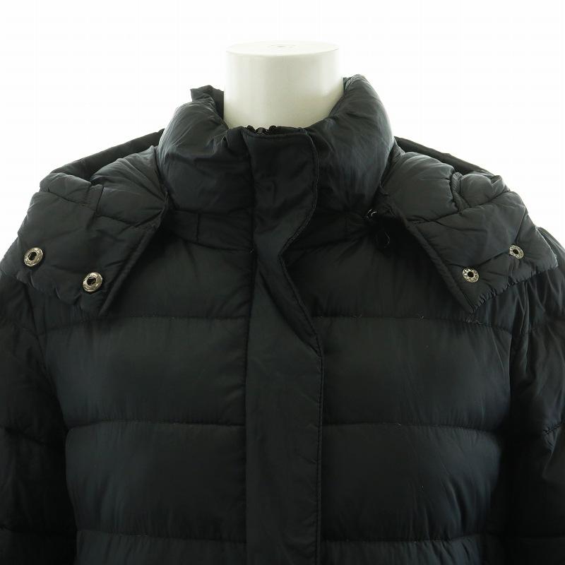 エコアルフ ECOALF ダウンコート ロング丈 フード アウター S 黒