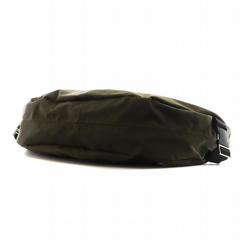 ZARA（ザラ） オーバル ショルダーバッグ ウエストバッグ カーキ 6831
