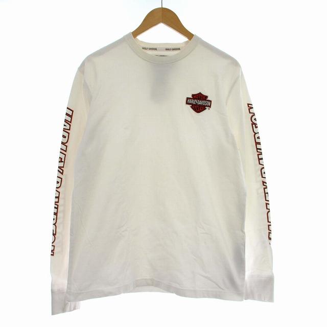 ハーレーダビッドソン HARLEY DAVIDSON ロンT ロゴ ワッペン Tシャツ