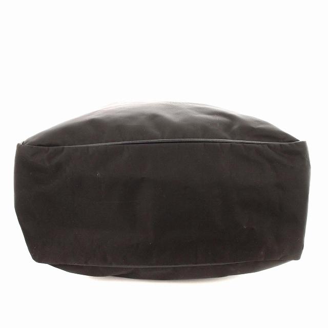 ヤングアンドオルセン YOUNG & OLSEN トートバッグ ナイロン レザー 黒