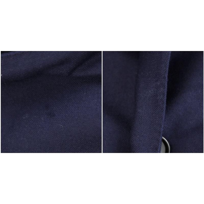 ランバン LANVIN チェスターコート ロング丈 アウター 44 紺 ネイビー