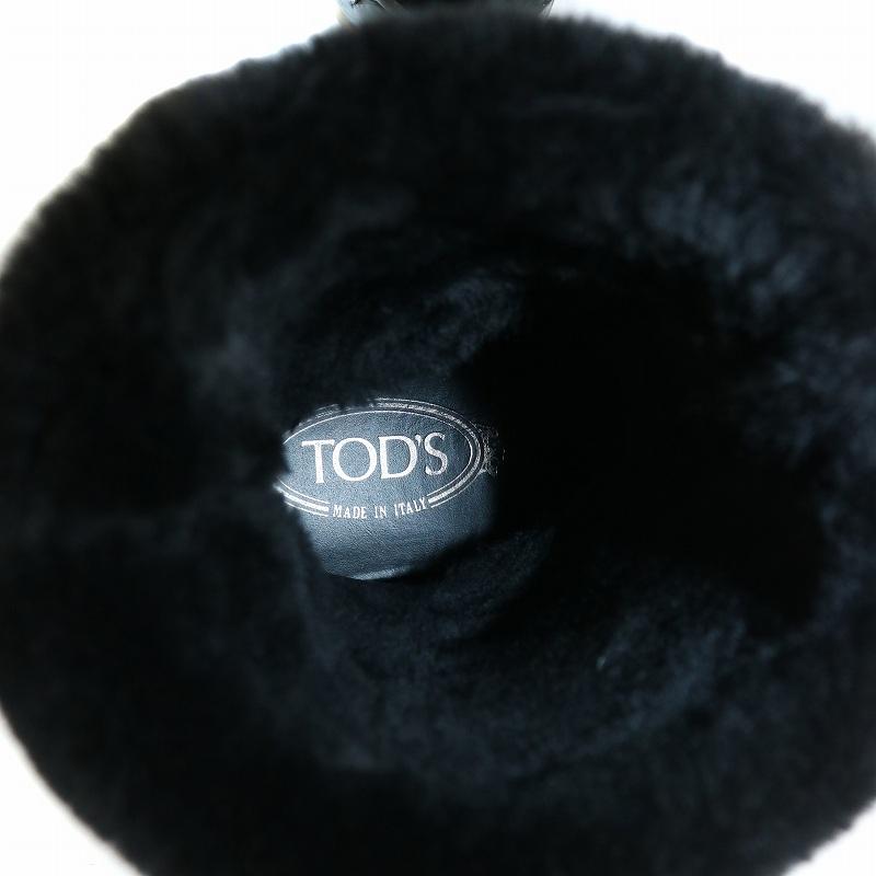 CELINE ホワイト 厚底スニーカー 37 23.5cm 美品 トッズ TOD'S ショートブーツ ムートン スエード ボア リボン 黒