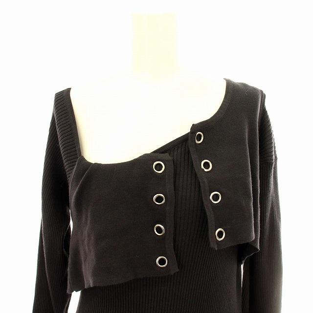 アメリ Ameri VINTAGE レイヤードリブワンピース 0282551090 ニット