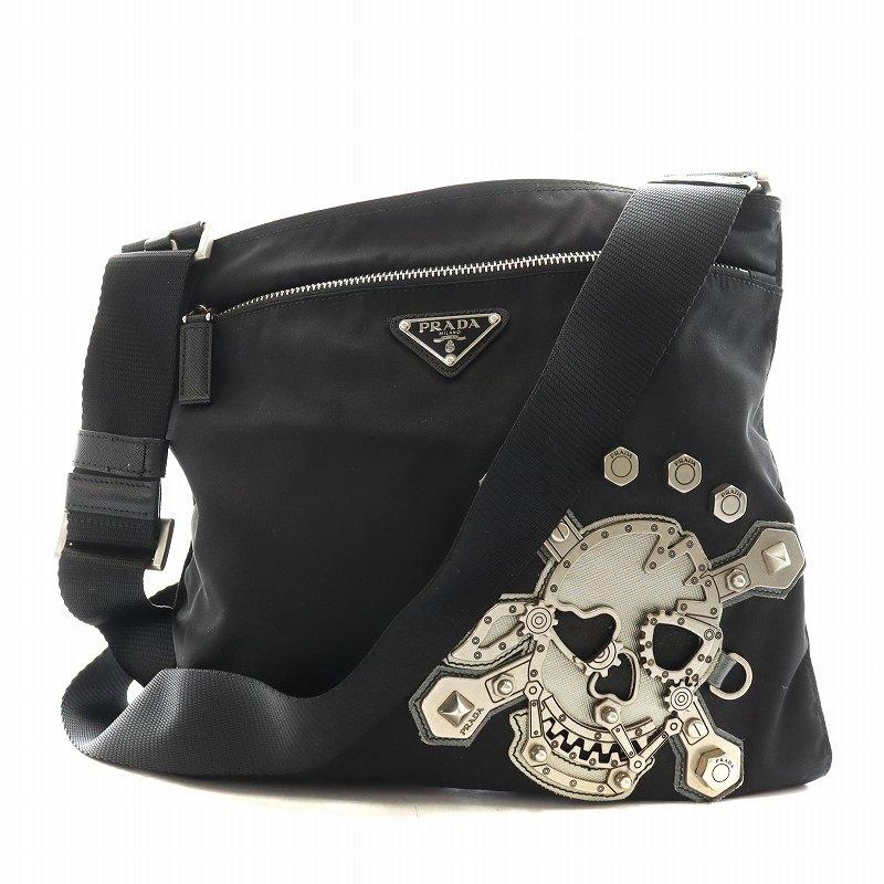 PRADA プラダ トライアングルロゴ ショルダーバッグ スカル PRADA プラダ トライアングルロゴ ショルダーバッグ スカル