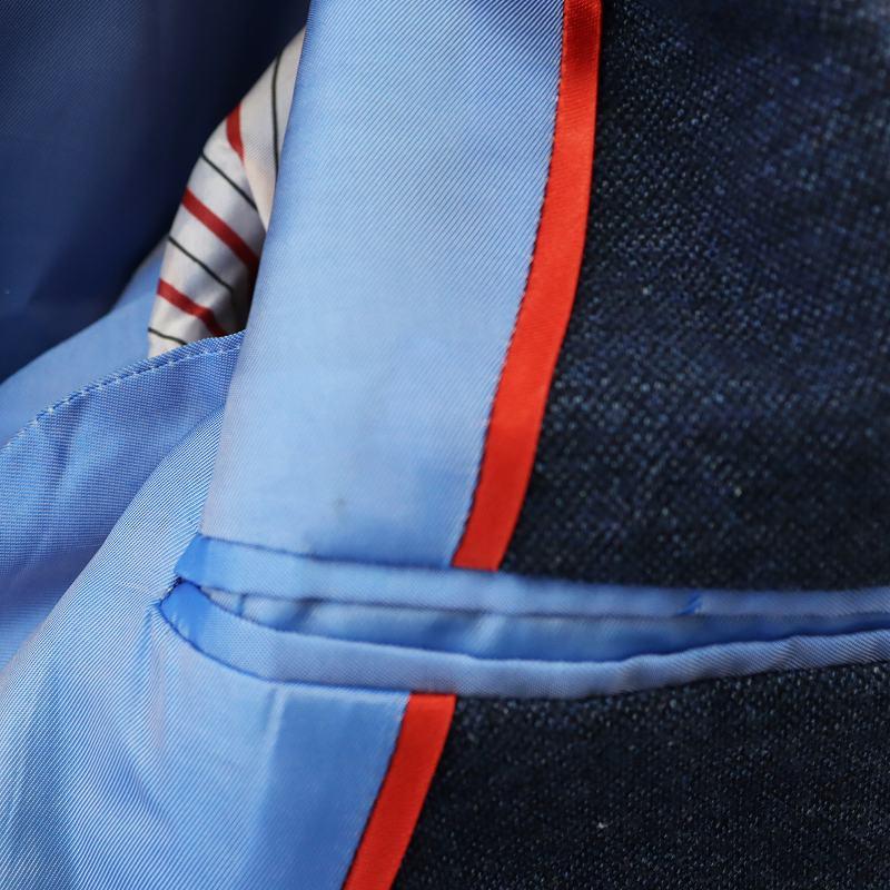 イザイア ISAIA CORTINA テーラードジャケット シングル 紺 ネイビー