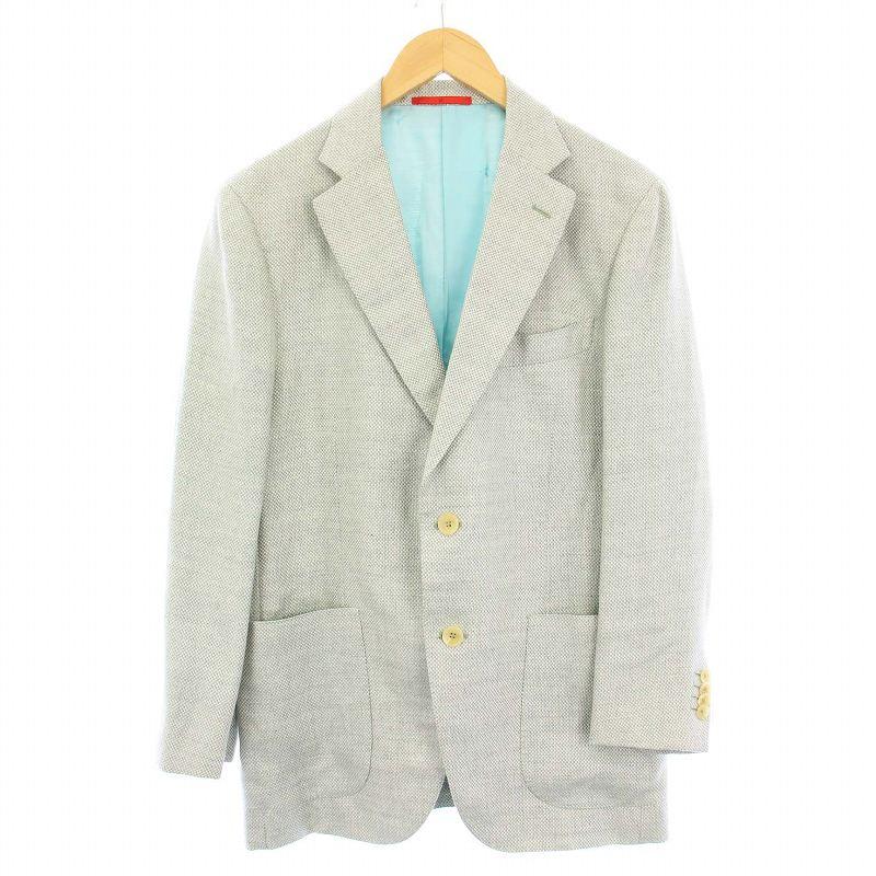 イザイア ISAIA SAILOR テーラードジャケット シルク混 グリーン G21SI 