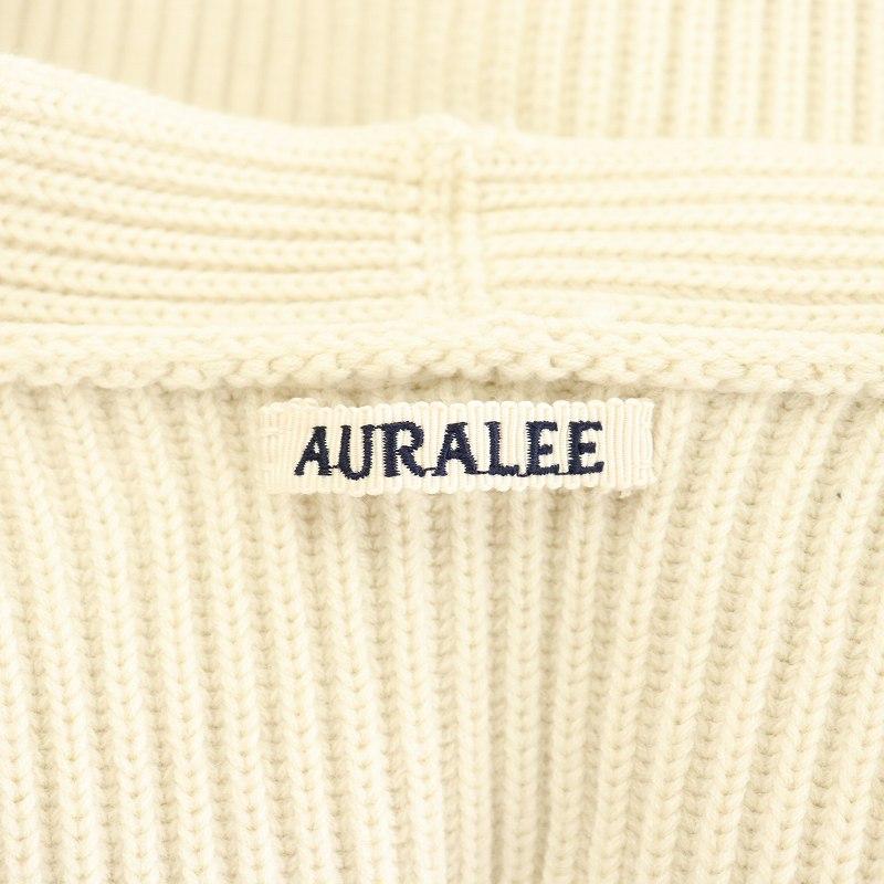 オーラリー AURALEE FINE WOOL CORD CARDIGAN カーディガン ウール