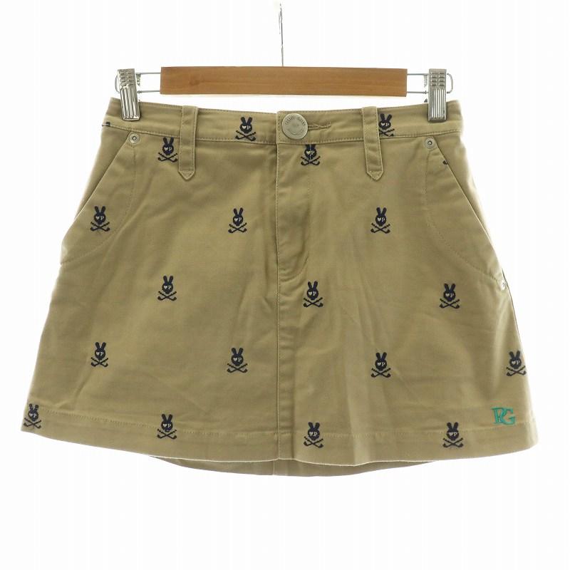 パーリーゲイツ PEARLY GATES 台形スカート ミニ 刺繍 ゴルフ