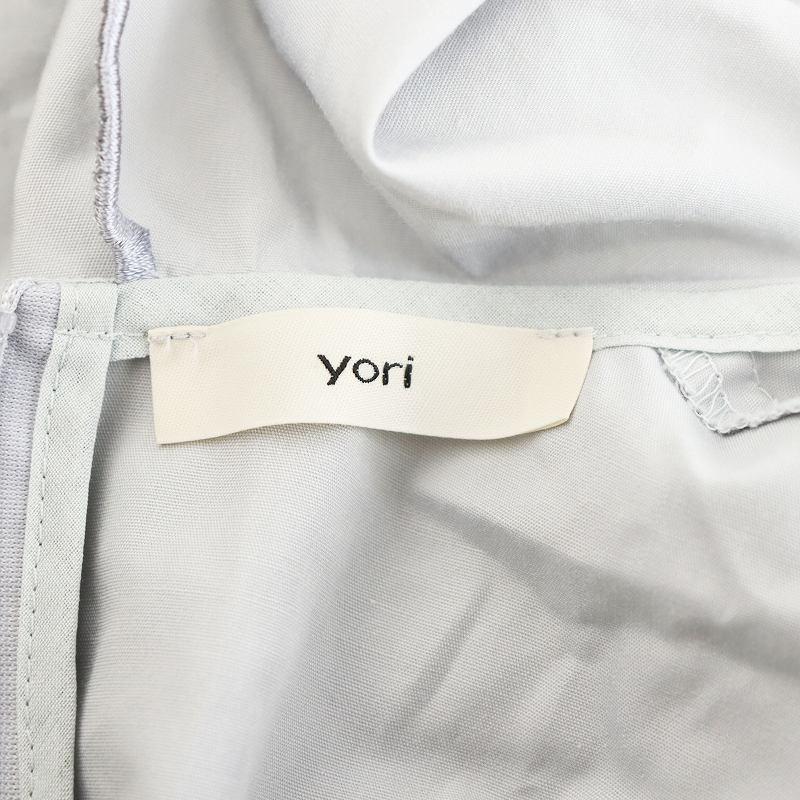 ヨリ yori 23AW スカラップロングスリーブブラウス シャツ 長袖 ヨリ yori 23AW スカラップロングスリーブブラウス シャツ 長袖