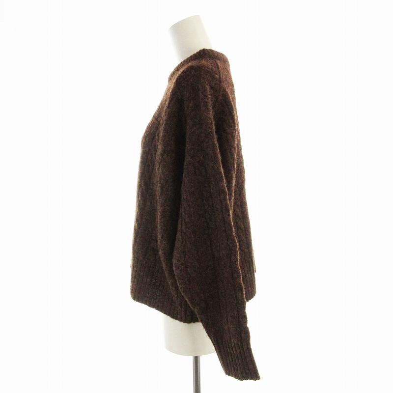新品未使用　マカフィー　トゥモローランド　ニット　ガウンカーディガン　ブラウンS マカフィー(MACPHEE）トゥモローランド (TOMORROWLAND)シェットランド