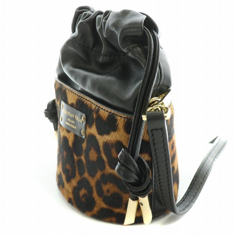 CHRISTIAN VILLA / ショルダーバッグ/ハラコ/BLK/アニマル クリスチャンヴィラ Christian villa ショルダーバッグ 巾着バッグ