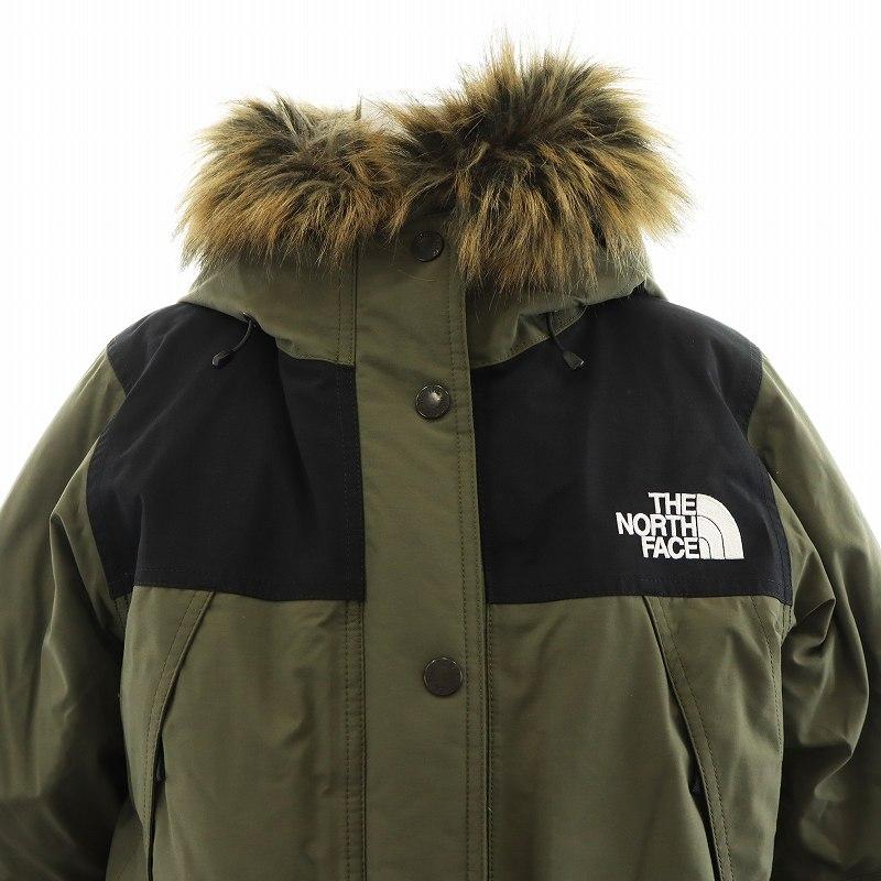 ノースフェイス ゴアテックス マウンテンロングダウンコート ブラック ファー S THE NORTH FACE ザノースフェイス マウンテンダウンコート