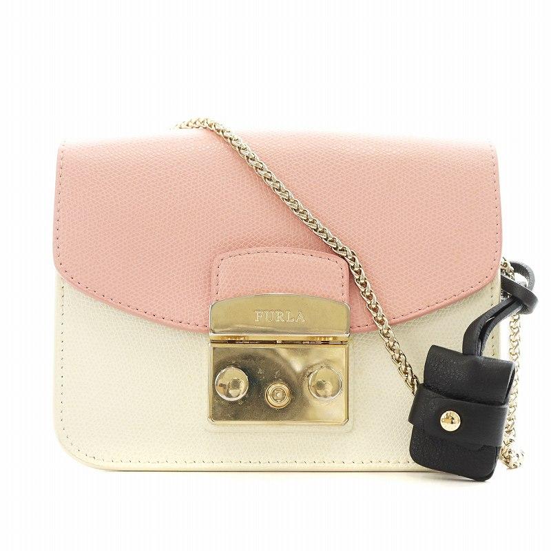 FURLA（フルラ） メトロポリス ショルダーバッグ チェーン レザー 