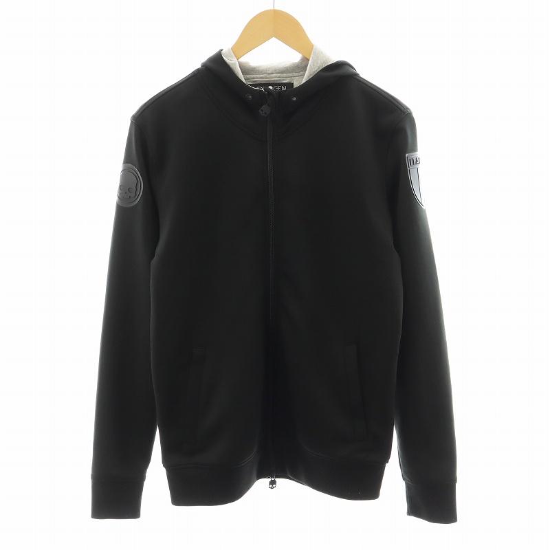 ハイドロゲン HYDROGEN パーカー ジップアップ スカル ロゴ M 黒 
