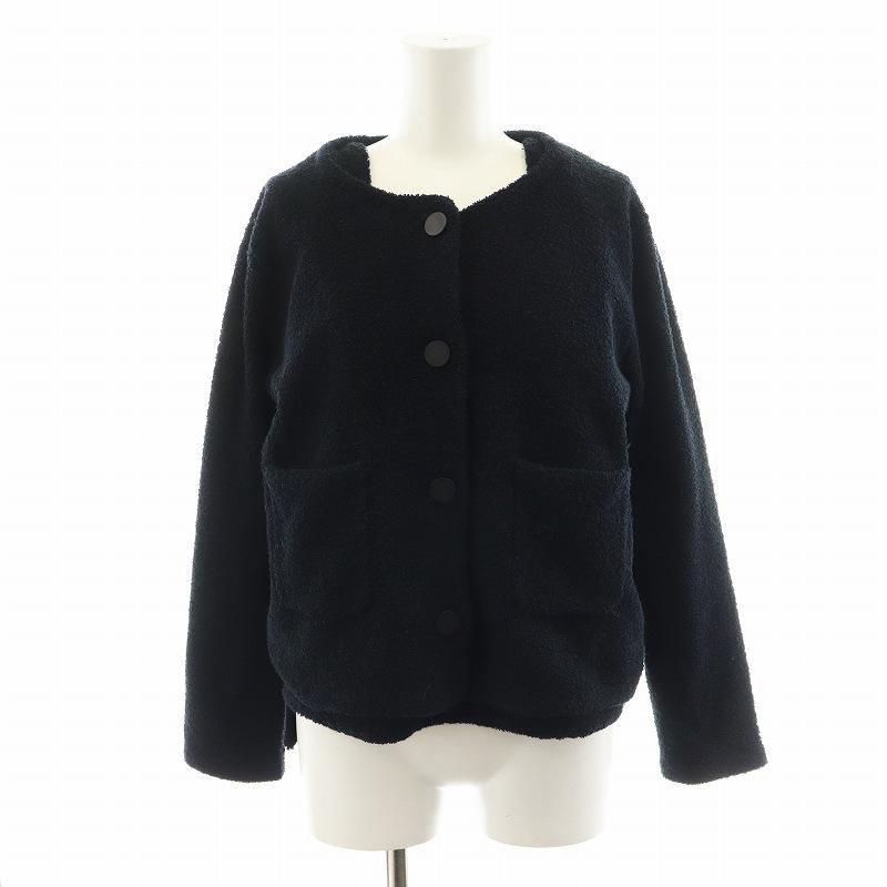 週末価格★今期★Manna マンナ　ニットジャケット★黒 Many men, many minds. セーター ニット MANYMENMANYMINDS 起毛