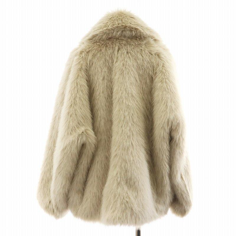 未使用品 ハウント HAUNT FAUX FUR COAT フェイクファーコート ミドル