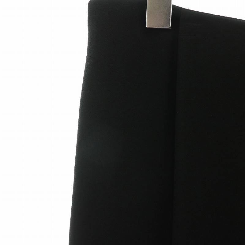JIL SANDER ブラック フレアスカート ひざ丈 ジルサンダー JIL SANDER プリーツスカート フレア ひざ丈 無地 38 黒