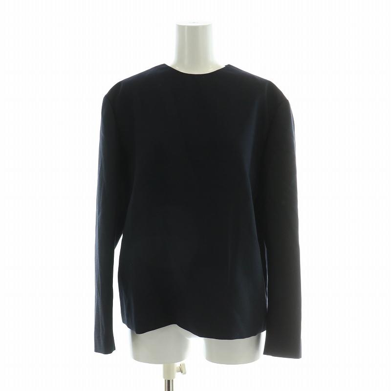 DRAWERドゥロワー　長袖バルーンスリーブブラウス　黒 ドゥロワー drawar バルーンスリーブ黒シャツ バルーン袖 シャツ