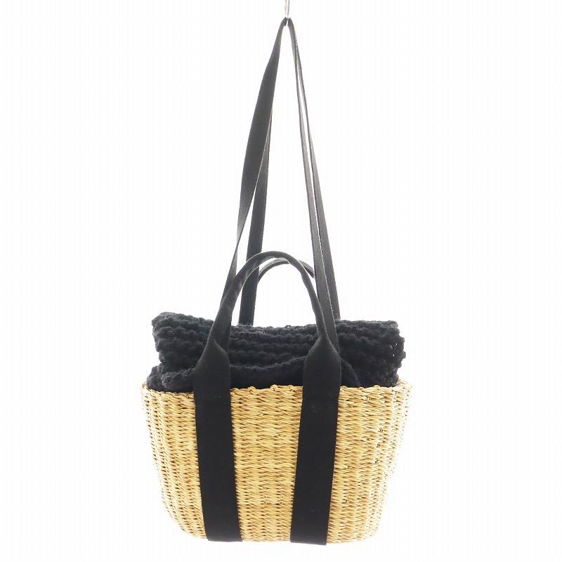 ムーニュ MUUN かごバッグ ハンドバッグ ショルダーバッグ ベージュ 黒  