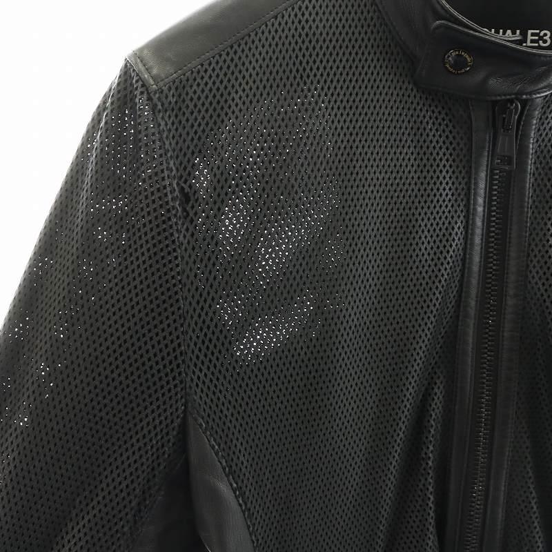 1PIU1UGUALE3 黒レザー ジャケット