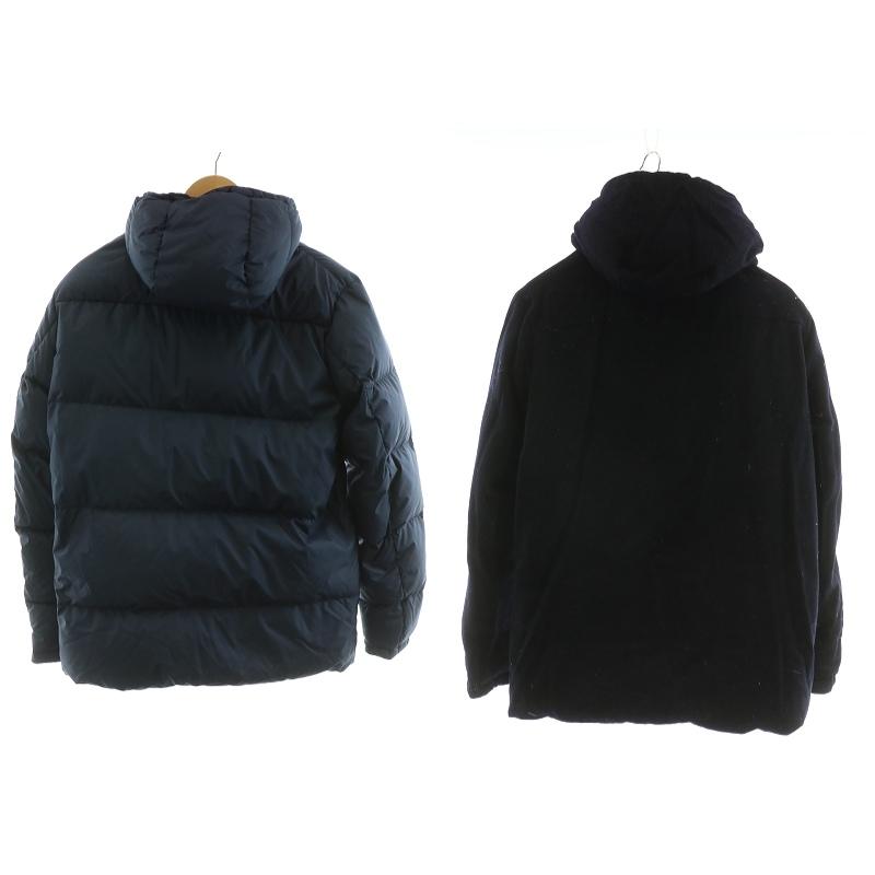 ★美品★ UNIQLO +J メンズ リバーシブル ダウンジャケット フード ユニクロ（UNIQLO） +J リバーシブルダウンジャケット アウター