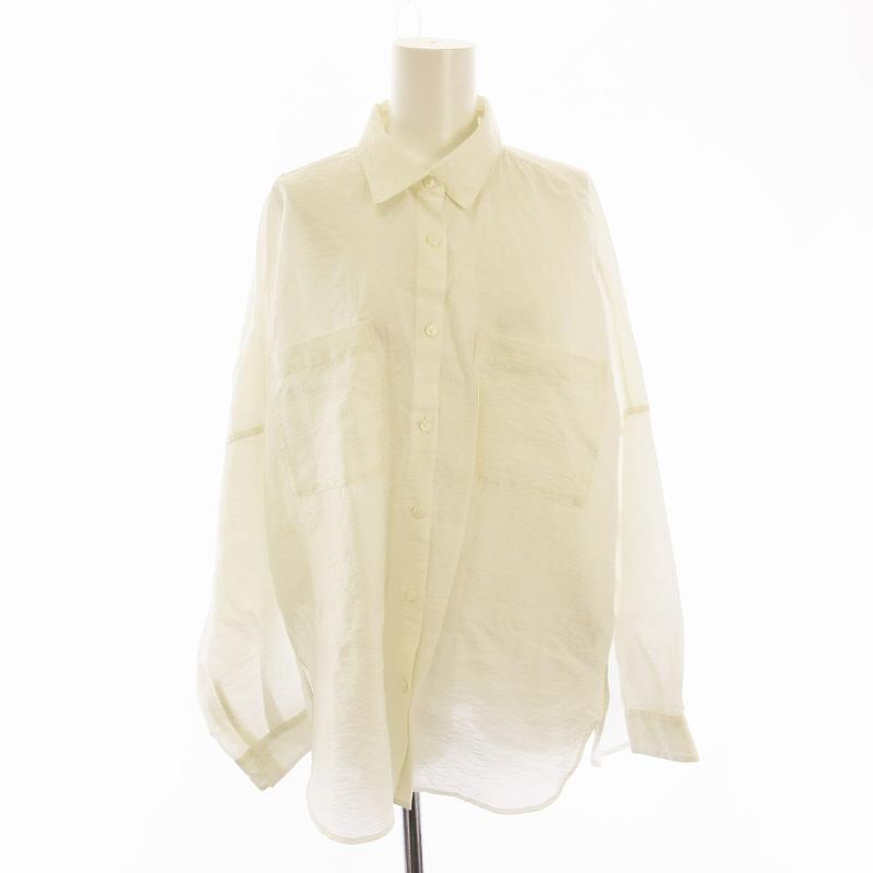 プラステ PLST 24AW シアードルマンボリュームシャツ ブラウス 長袖 M 