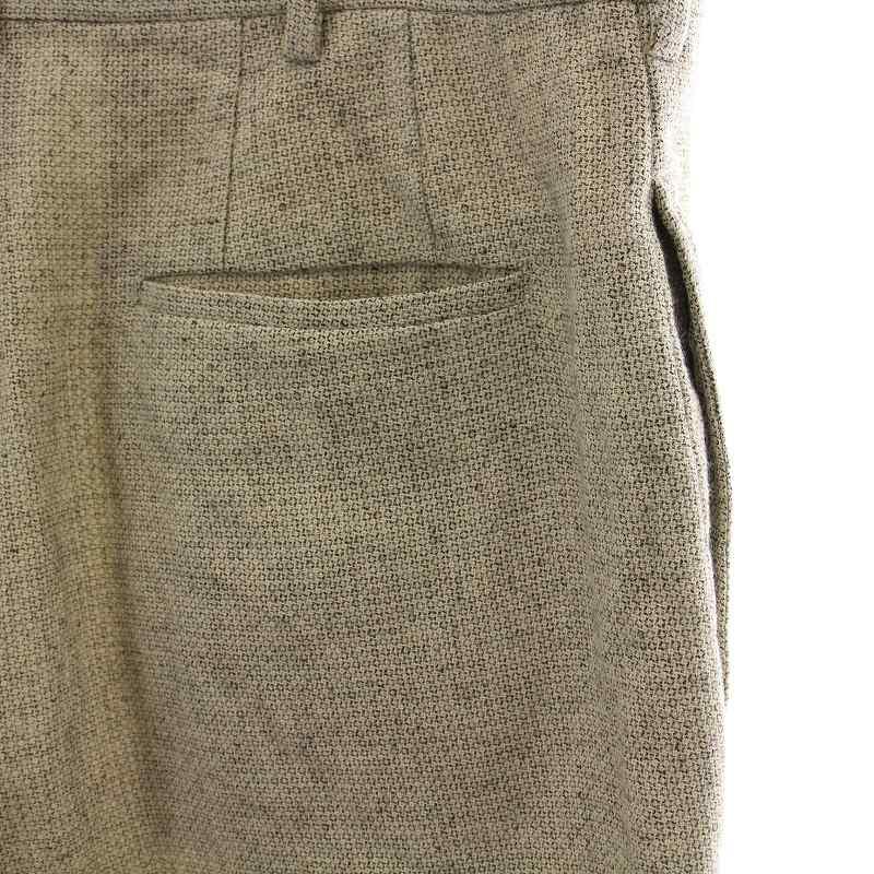 【美品】バタク batak ⭐︎ コットンリネン　トラウザーズ MARKAWARE - ORGANIC COTTON SURVIVAL CLOTH ONE TUCK TAPERED