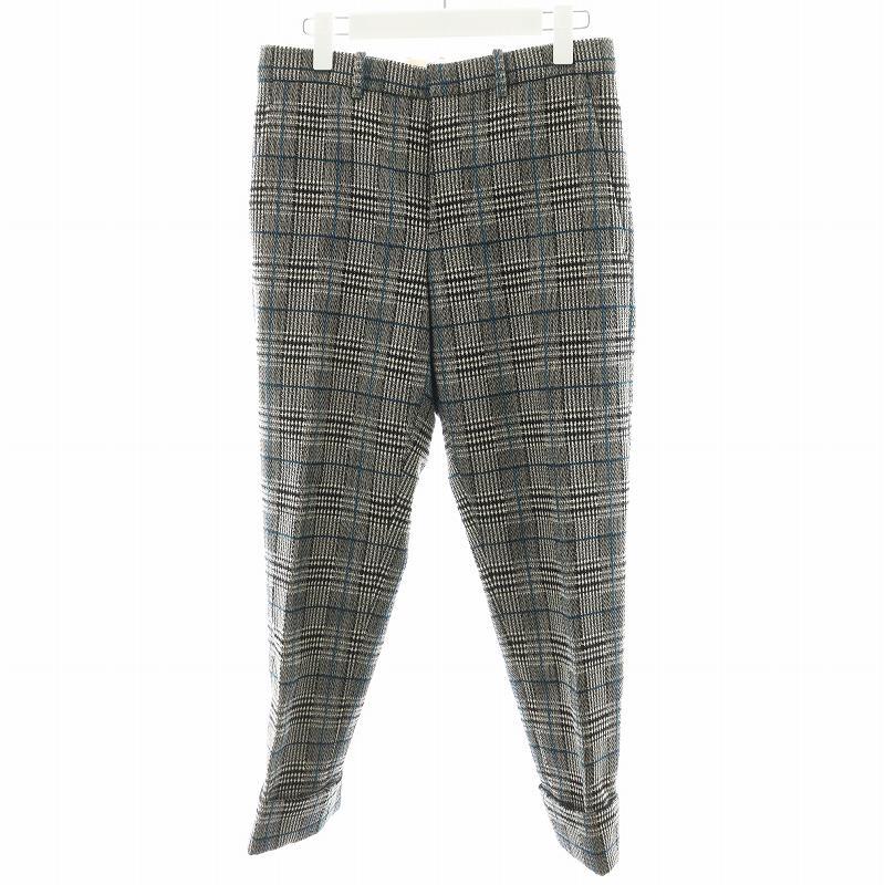 MARNI（マルニ） パンツ スラックス グレンチェック シルク混 絹 38 黒 