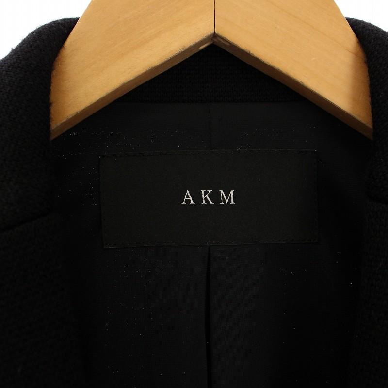 エーケーエム AKM ニット テーラードジャケット 総裏地 シングル 2B 