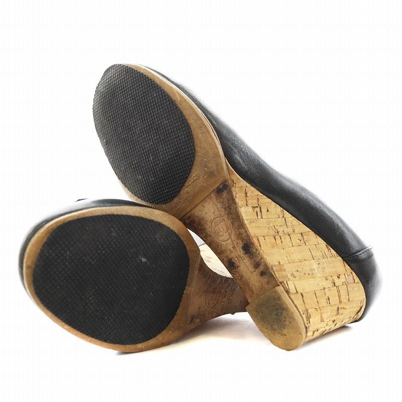 CHANEL（シャネル） ココマーク パンプス ウエッジソール ラウンドトゥ