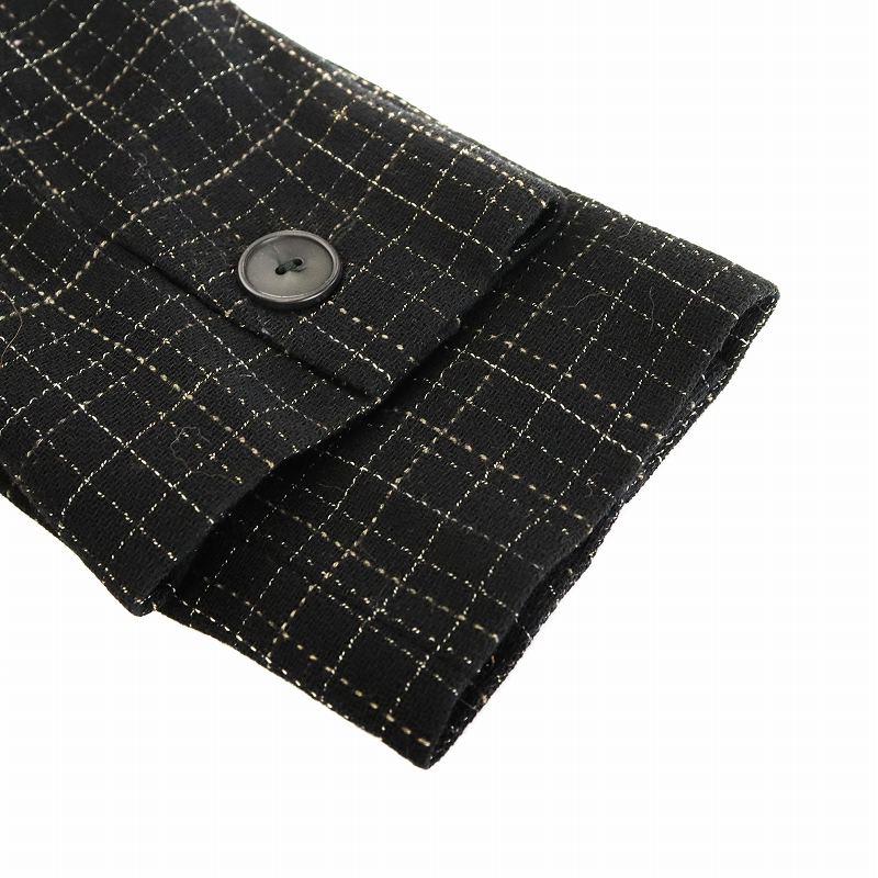Max Mara（マックスマーラ） ジャケット チェック柄 38 黒 ブラック