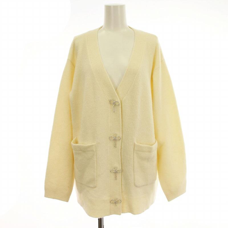 SNIDEL（スナイデル） SNIDEL 24SS ビジューリボンボタン ニット