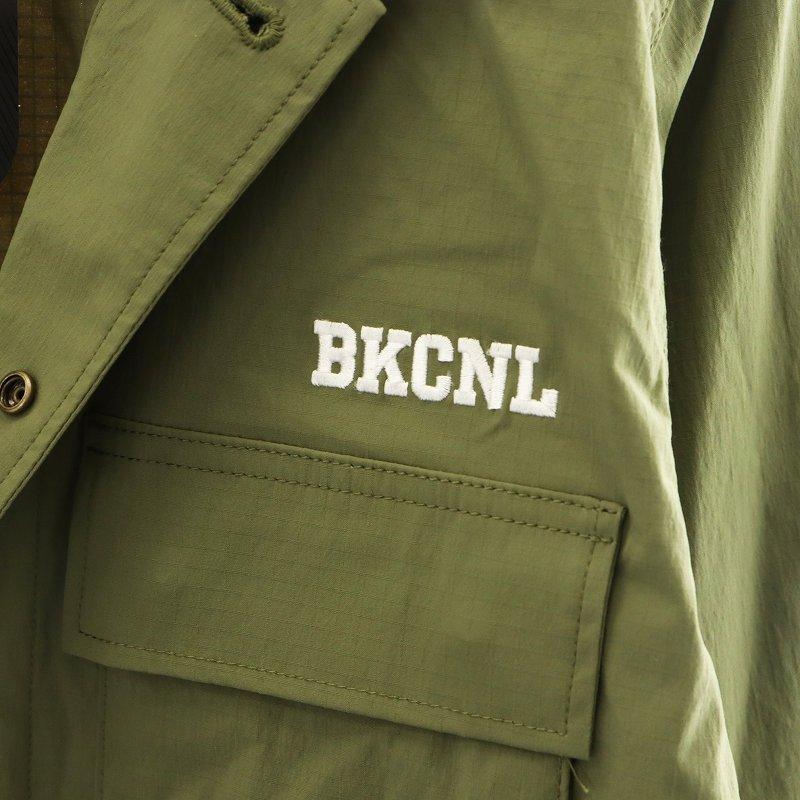 【中古】未使用品 バックチャンネル BACK CHANNEL コーデュラ ファティーグ ジャケット ナイロン ロゴ M カーキ 未使用品 バックチャンネル BACK CHANNEL コーデュラ ファティーグ