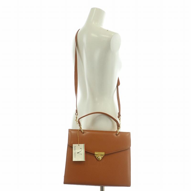 未使用品 ルドルフヴァレンチノ Rudolph Valentino 2WAY ハンドバッグ