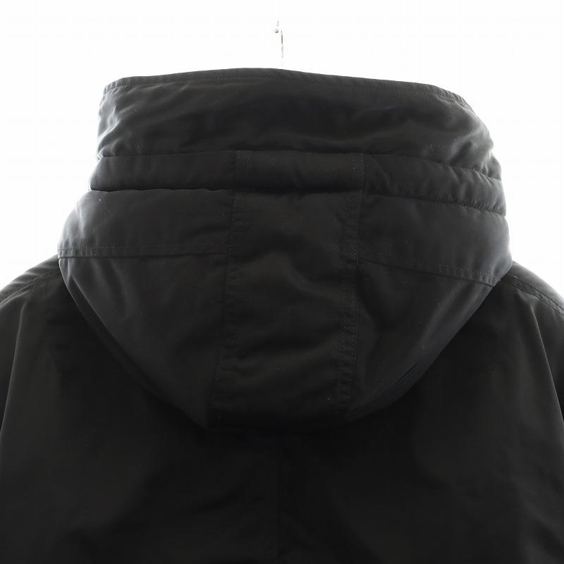 AVIREX（アヴィレックス） 中綿ジャケット ロゴ フード アウター XL 黒
