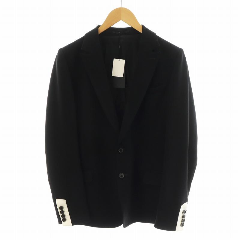 【中古】未使用品 ガラアーベント GalaabenD テーラードジャケット シングル 袖ワンポイント M 黒 87332208-RC 未使用品 ガラアーベント GalaabenD テーラードジャケット シングル 袖