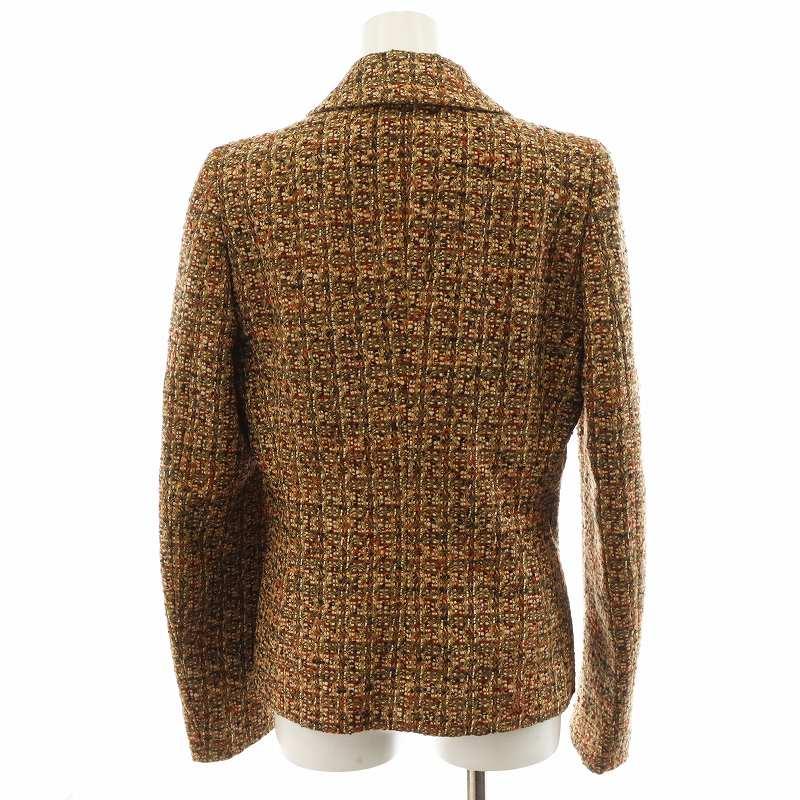 LOEWE（ロエベ） テーラードジャケット シングル ツイード 40 茶