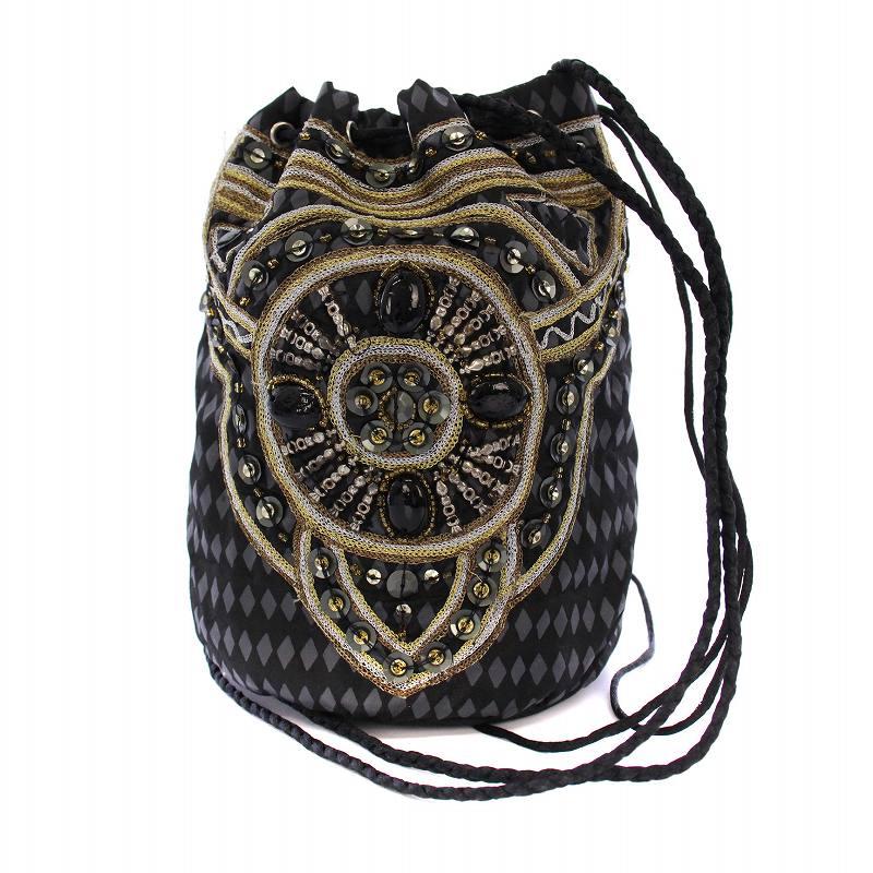 ヌキテパ NE QUITTEZ PAS! KAVITA BHARTIA 巾着 ショルダーバッグ  