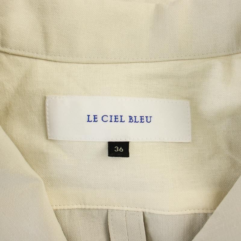 ルシェルブルー LE CIEL BLEU Open Collar Harness Shirt シャツ 