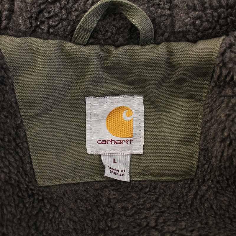 カーハート carhartt ワークベスト Vネック ジップアップ 裏ボア ロゴ