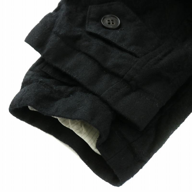 COMME des GARCONS HOMME 縮絨マフラー　ブラック コムデギャルソン オムCOMME des GARCONS HOMME 縮絨タータン