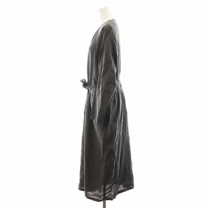 エヴァムエヴァ evam eva ウォーターリネンワンピース water linen one