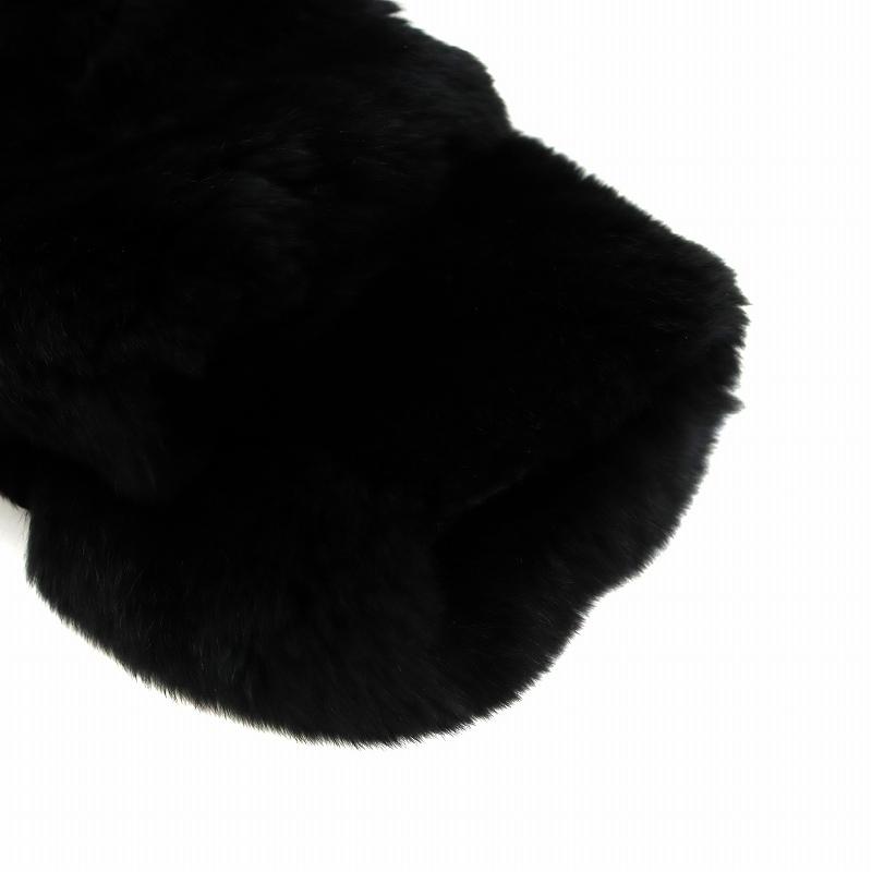 グレースコンチネンタル　ラビットファー　コート　　毛皮　本革　レザー グレースコンチネンタル ファーコート 毛皮コート ロング丈