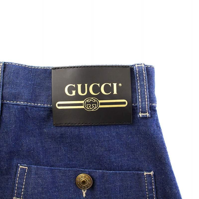 GUCCI（グッチ） GUCCI GGキャンバス折り返し デニムパンツ ジーンズ