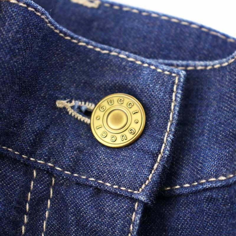 GUCCI（グッチ） GUCCI GGキャンバス折り返し デニムパンツ ジーンズ