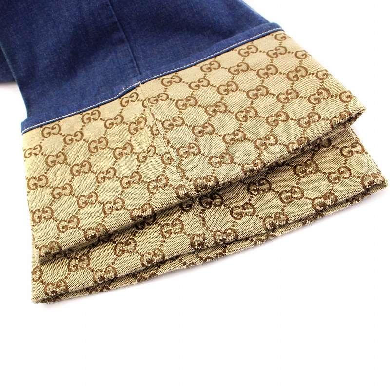 GUCCI（グッチ） GUCCI GGキャンバス折り返し デニムパンツ ジーンズ