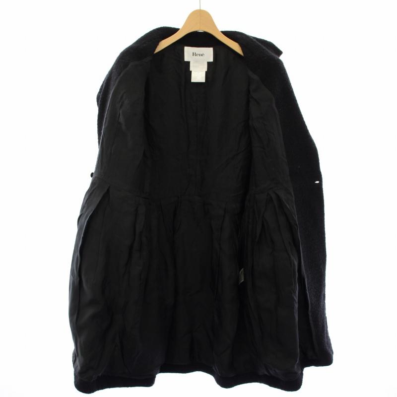 Rene（ルネ） Rene TISSUE ツイードコート アウター 38 黒 6343310 /TK