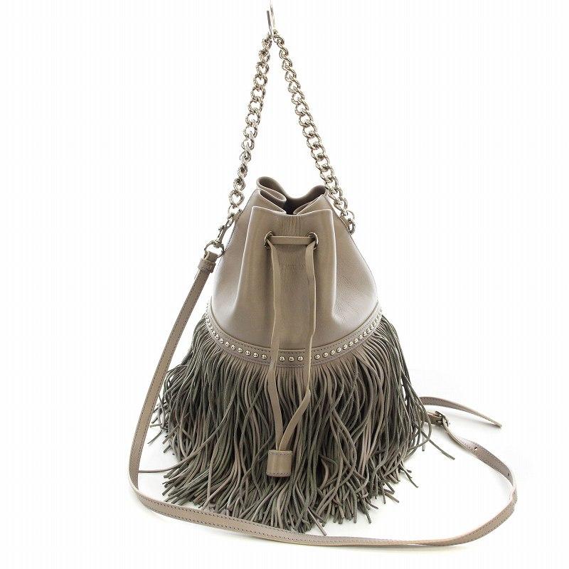 J&MDAVIDSON カーニバル ワンショルダーバッグ フリンジ 肩掛け 巾着