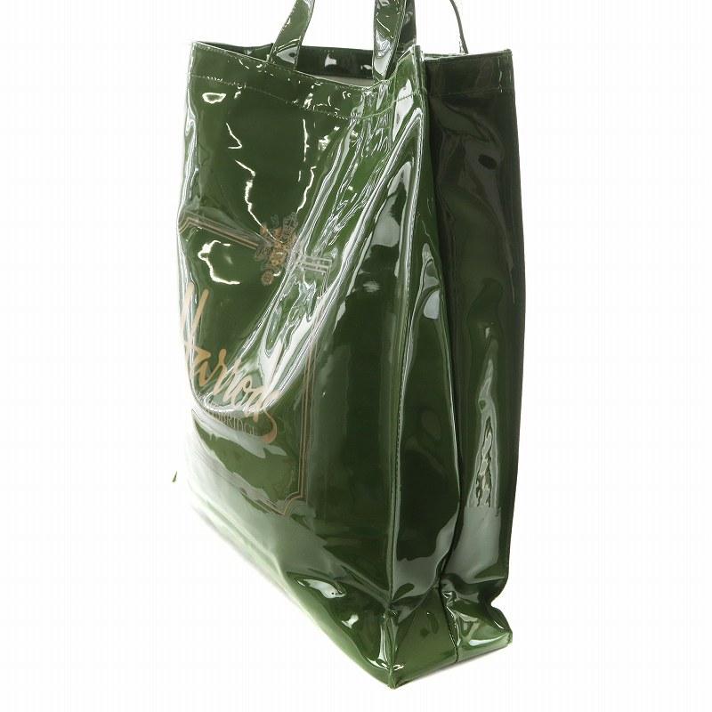 新品❗️Harrods 新作グリーン トートバッグ Amazon | （ハロッズ) Harrods PVC トートバッグ Harrods