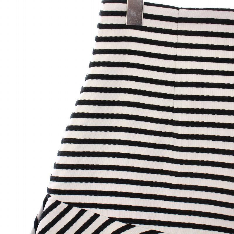 ボーダーズアットバルコニー ボーダーフレアスカート 38 極美品